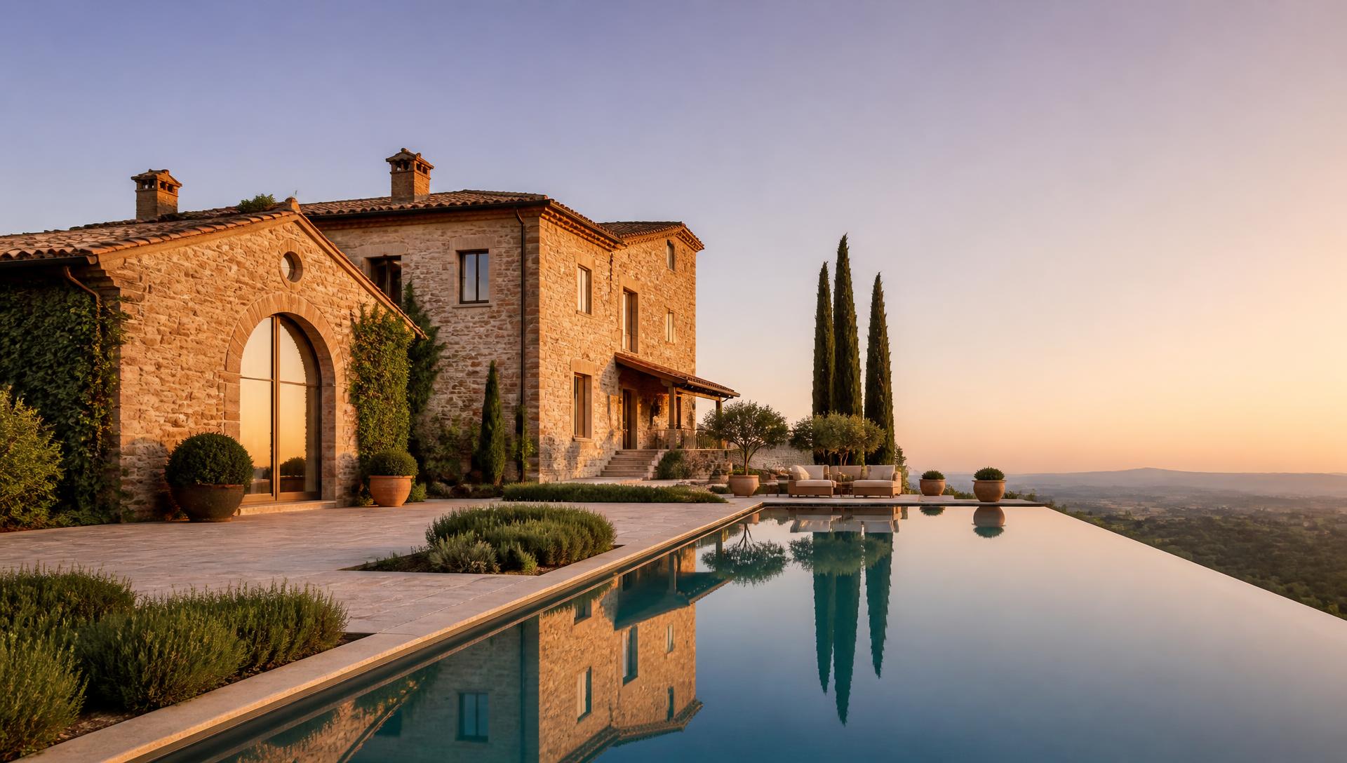 Villa italiana di lusso ristrutturata da FORTEVELGI